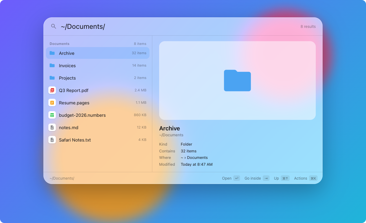 Walk your folders