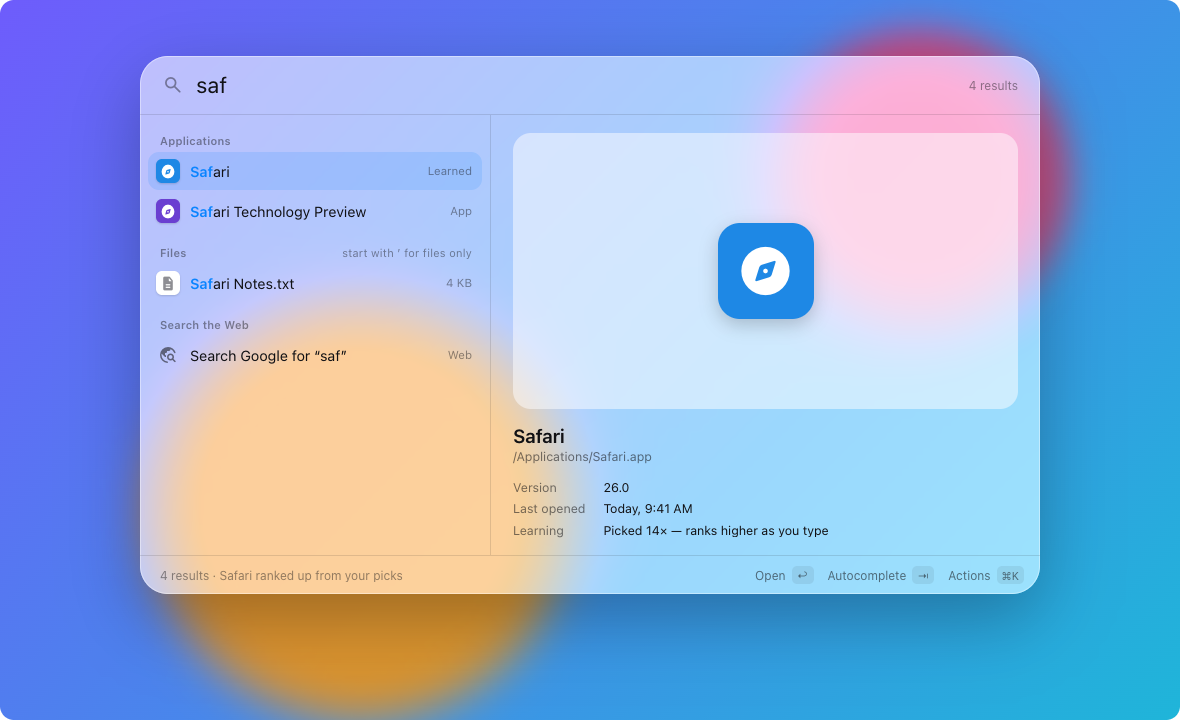 Search that learns